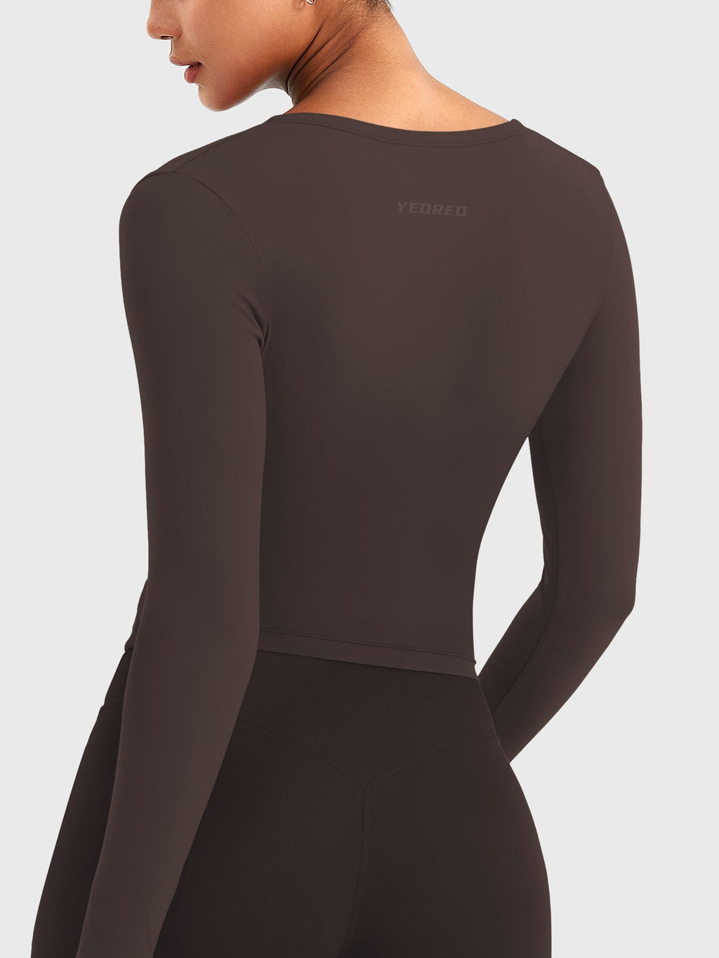 Top Ease de Manga Larga con Cuello en V