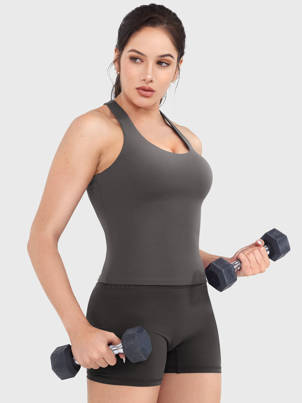 Top CoreFlex con Cuello en U y Espalda Nadadora