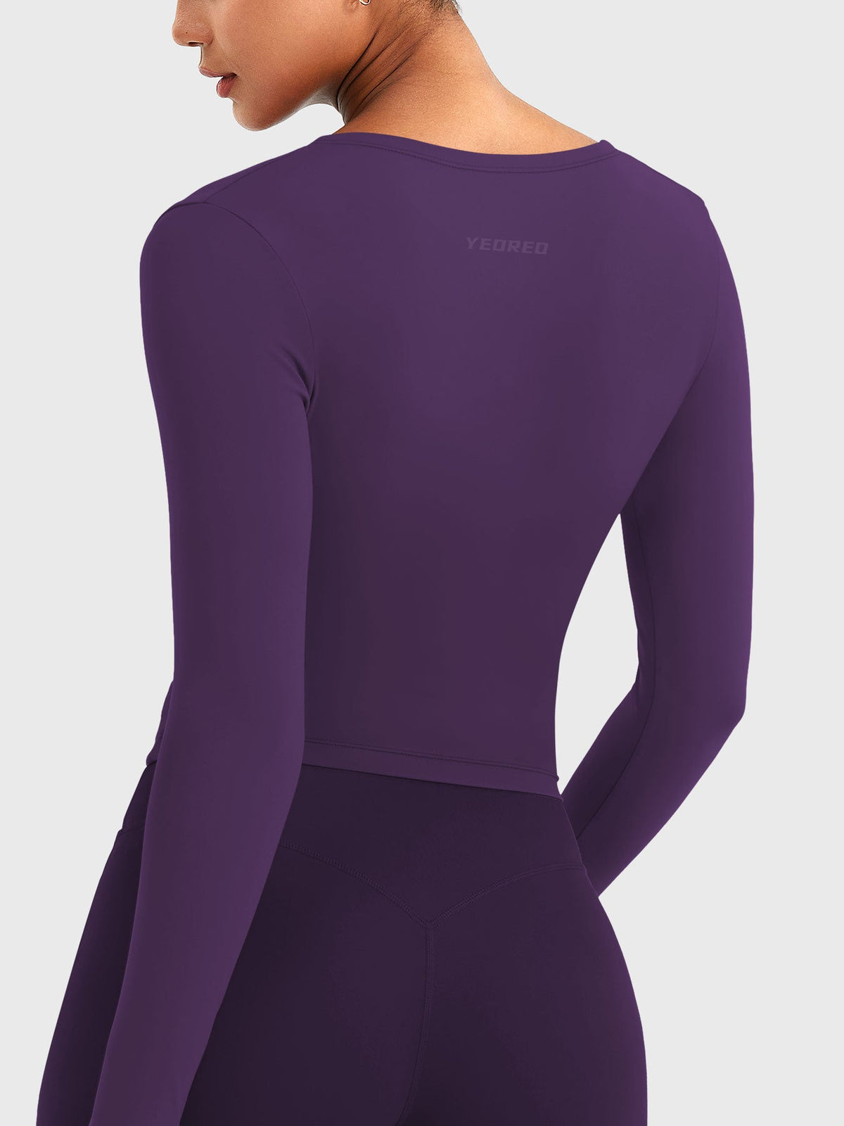 Top Ease de Manga Larga con Cuello en V