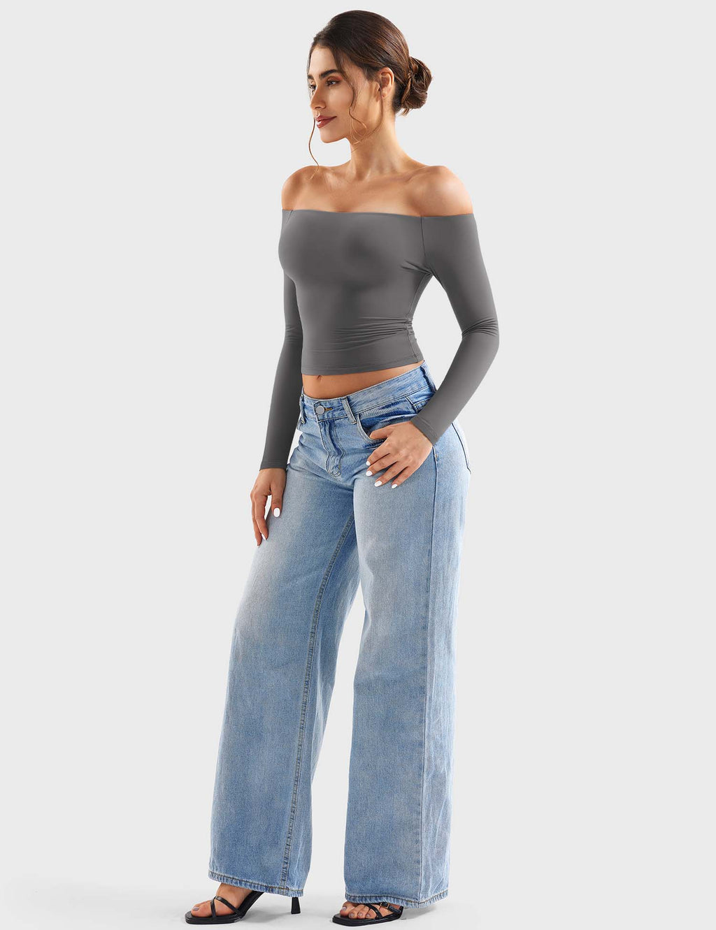 Top Ease de Hombros Descubiertos