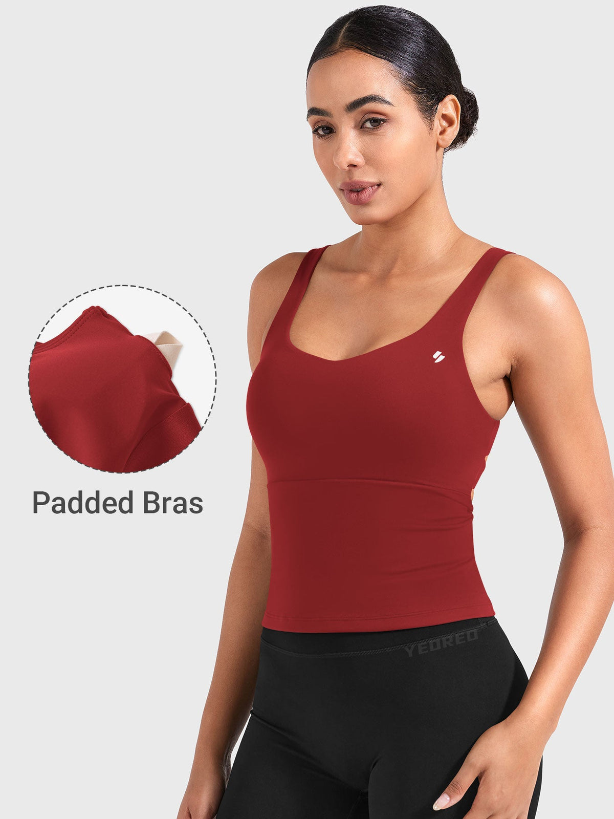 Top Largo CoreFlex con Espalda Abierta