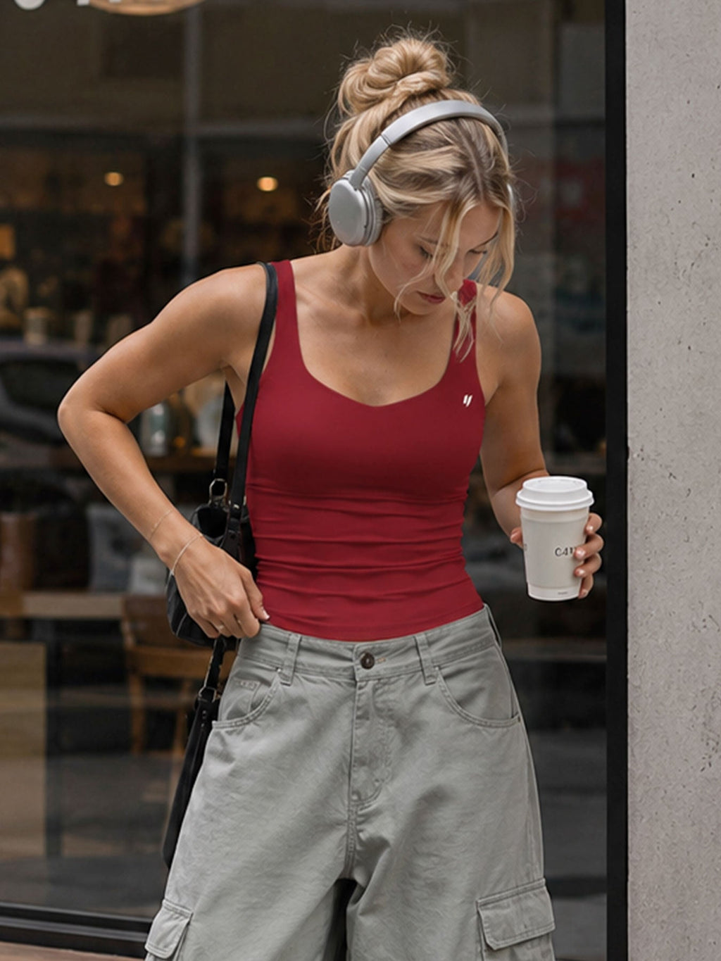 Top Largo CoreFlex con Espalda Abierta
