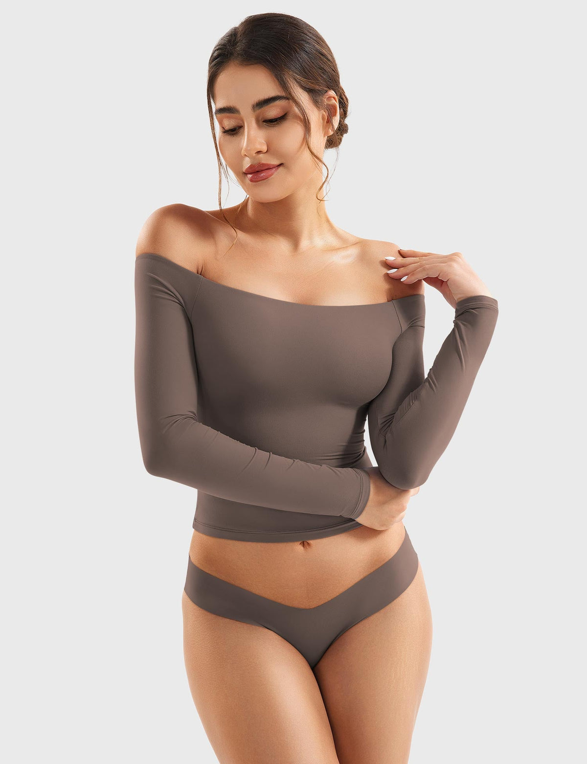 Top Ease de Hombros Descubiertos