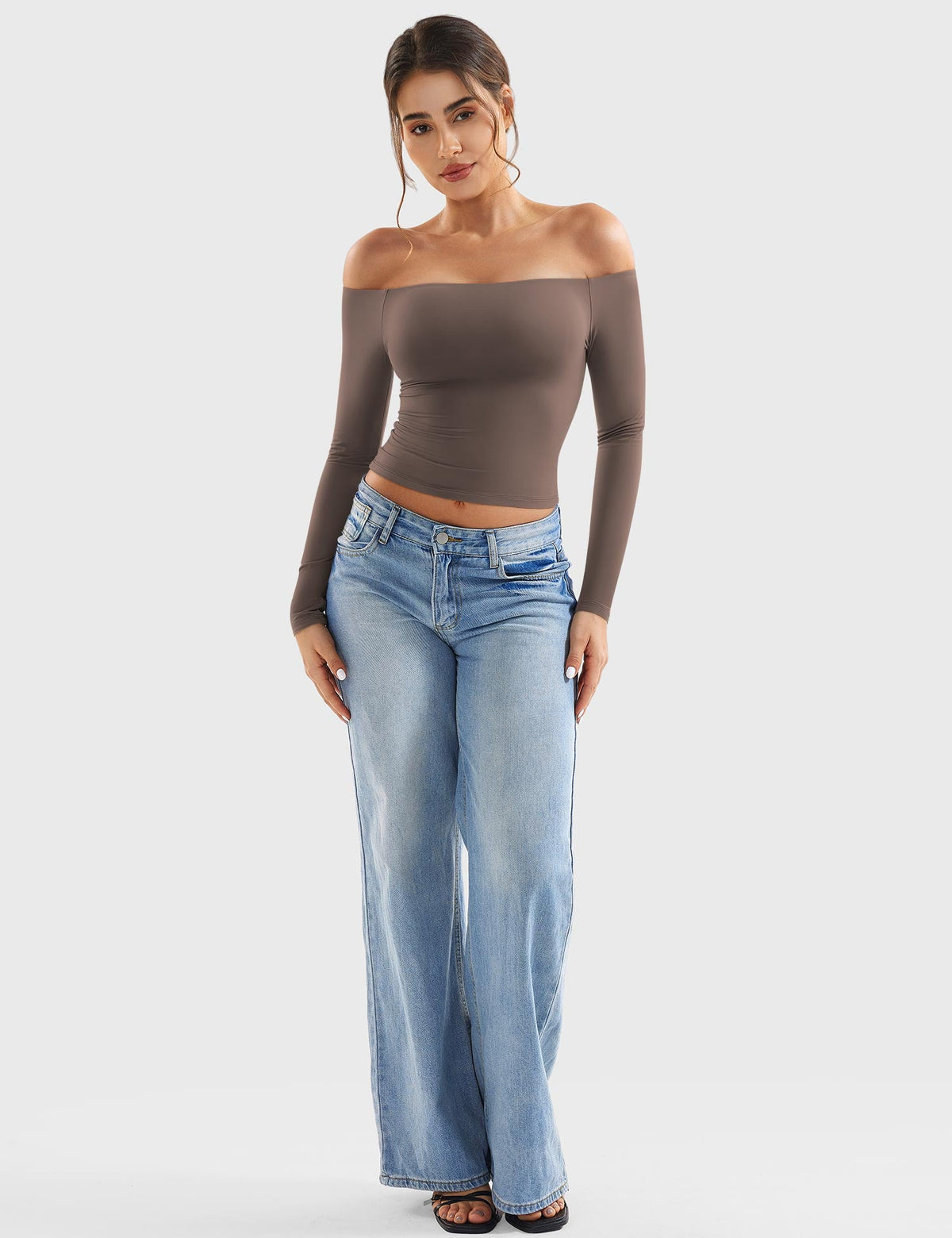 Top Ease de Hombros Descubiertos