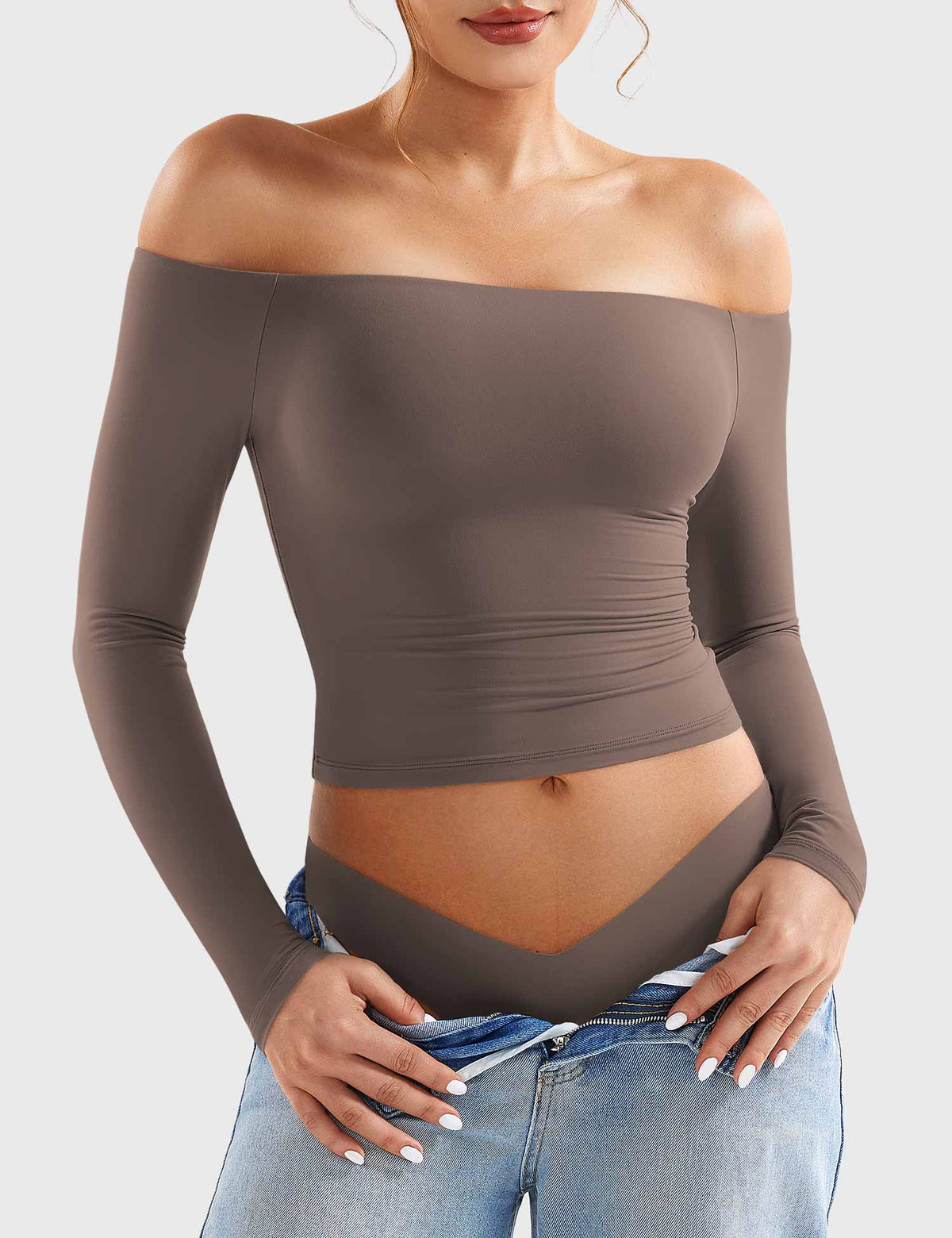 Top Ease de Hombros Descubiertos