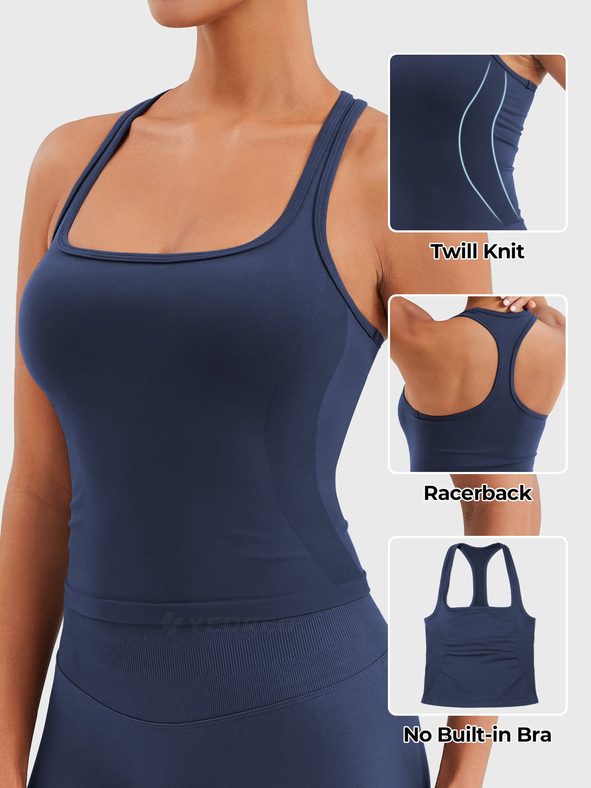 Top CoreFlex con Espalda Nadadora