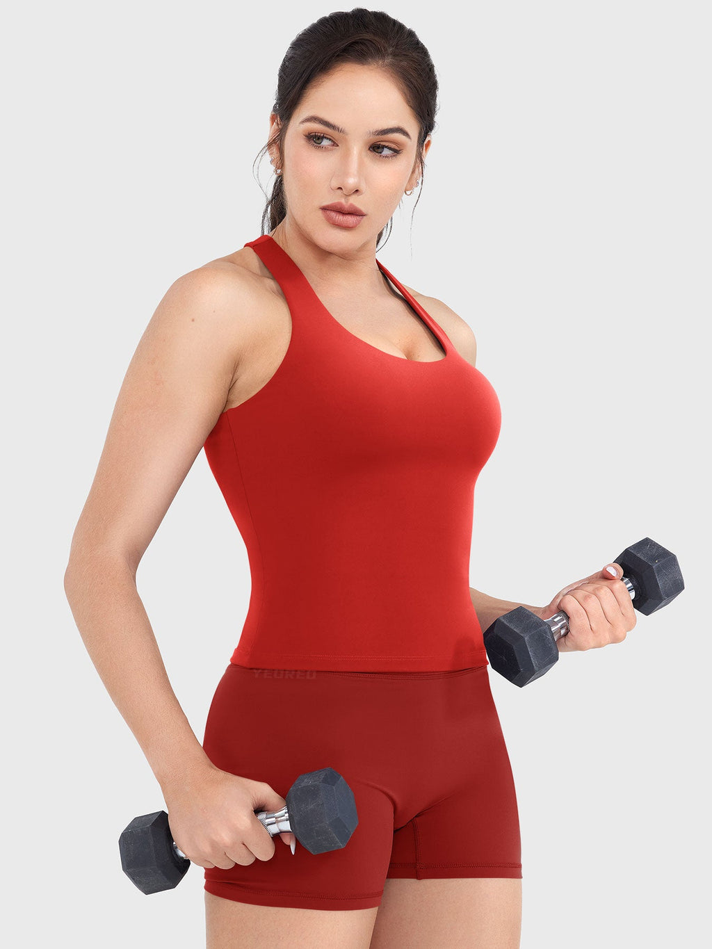 Top CoreFlex con Cuello en U y Espalda Nadadora