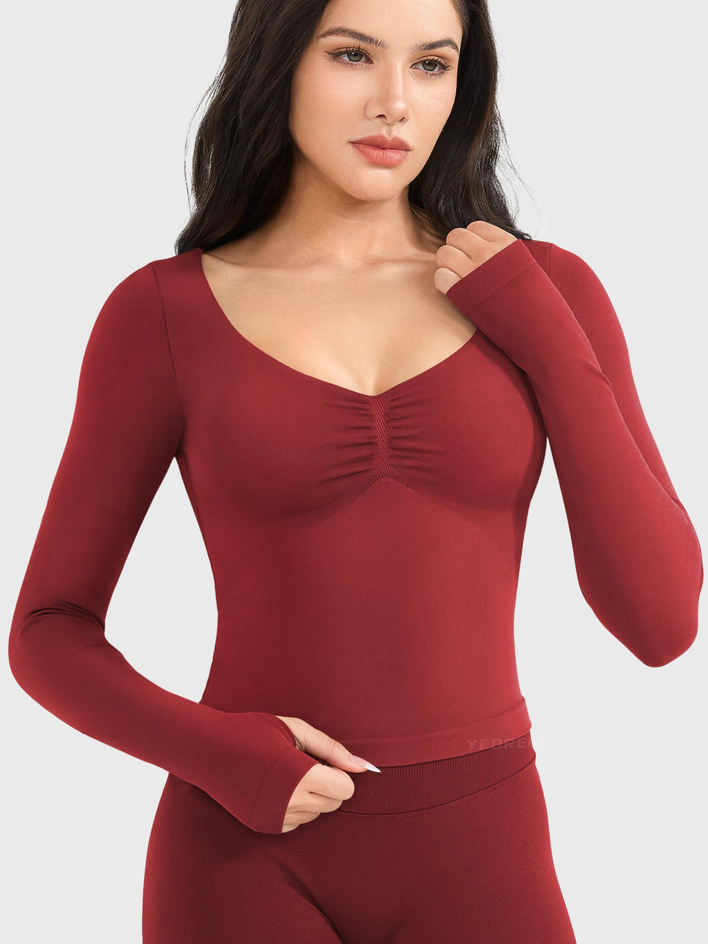 Top CoreFlex sin Costuras de Manga Larga