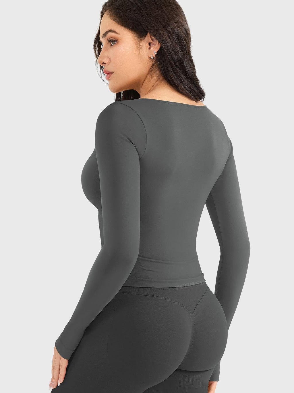 Top CoreFlex sin Costuras de Manga Larga