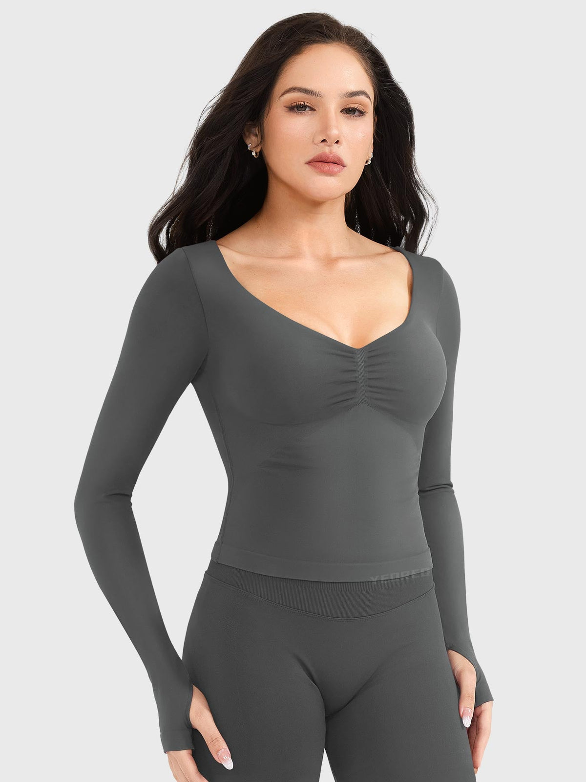 Top CoreFlex sin Costuras de Manga Larga
