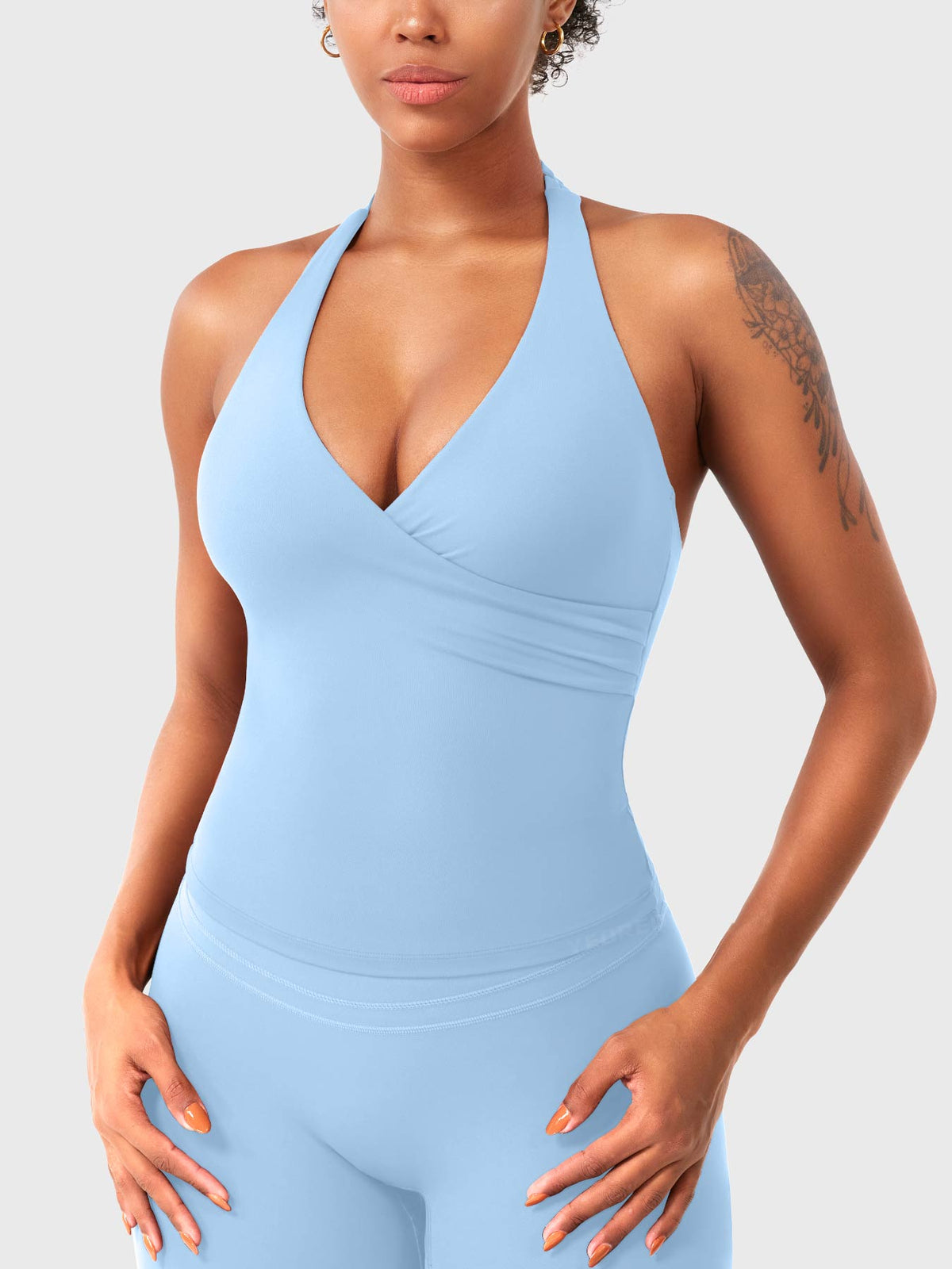 Top CoreFlex Halter con Cuello en V