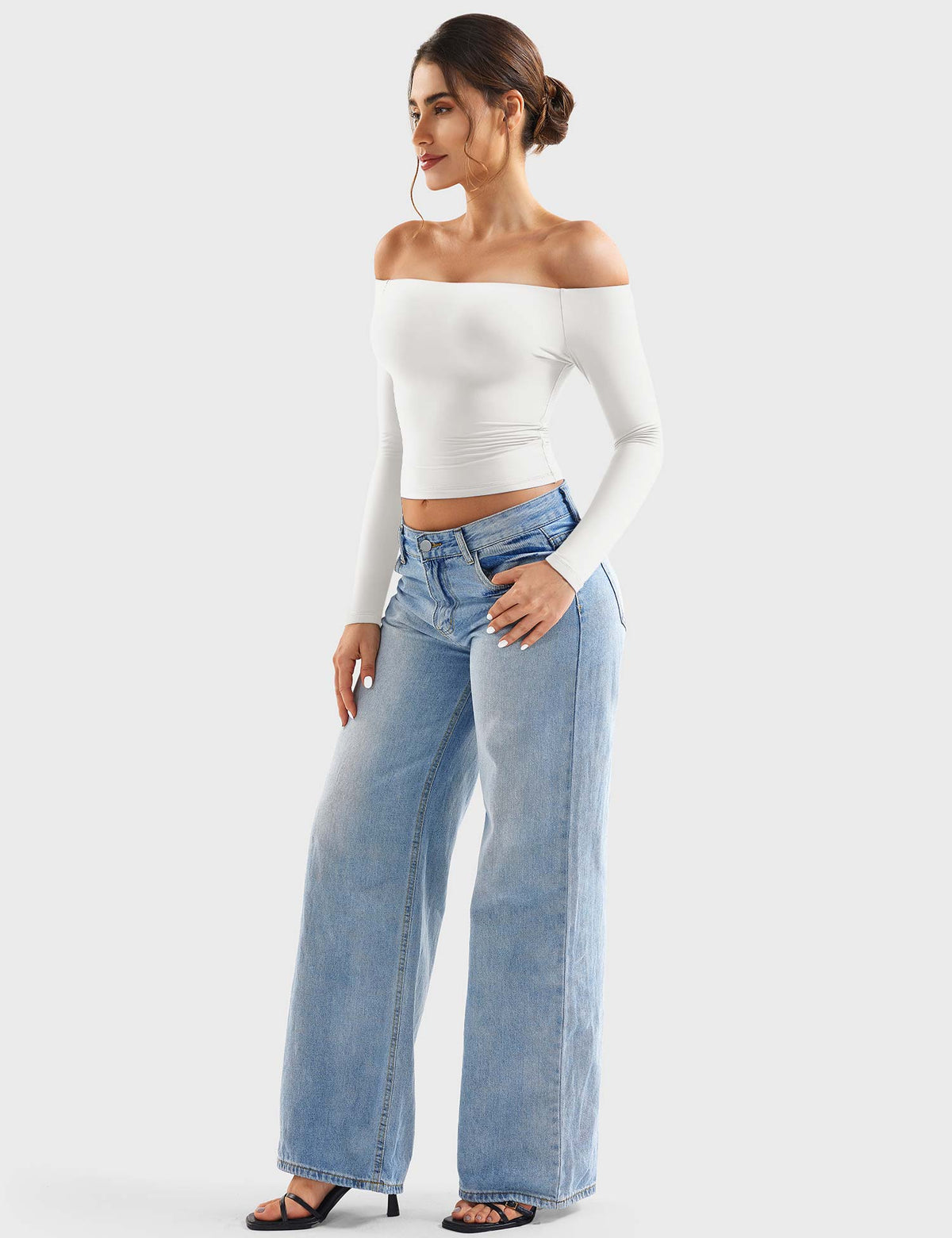 Top Ease de Hombros Descubiertos
