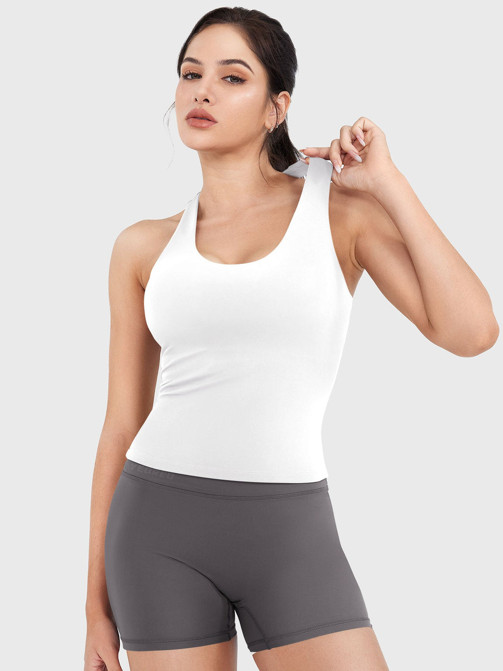 Top CoreFlex con Cuello en U y Espalda Nadadora