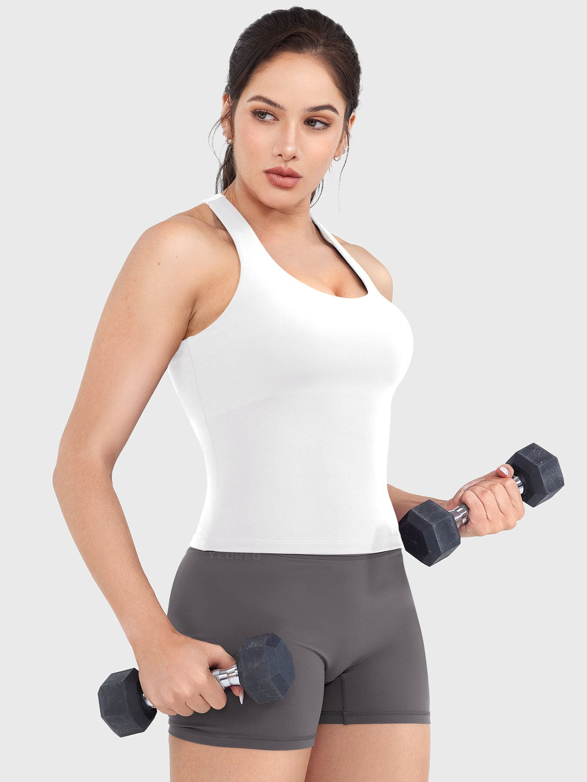 Top CoreFlex con Cuello en U y Espalda Nadadora