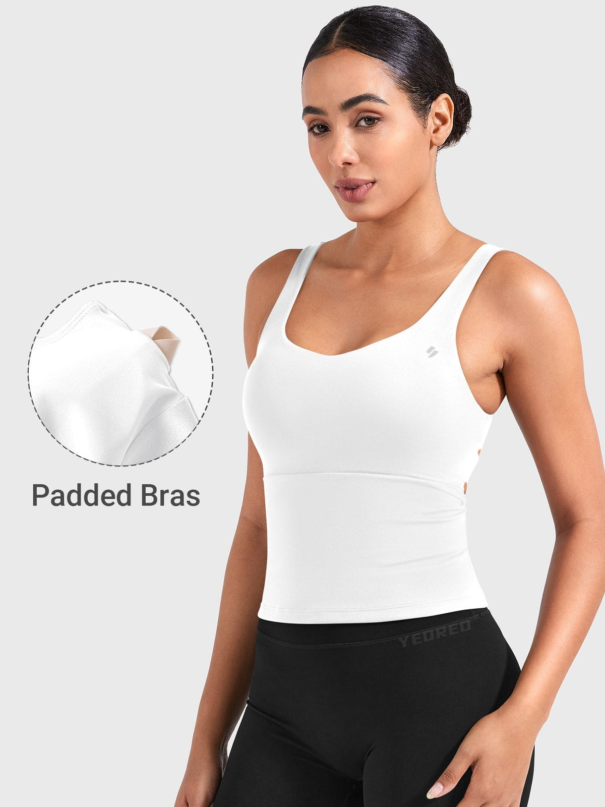 Top Largo CoreFlex con Espalda Abierta