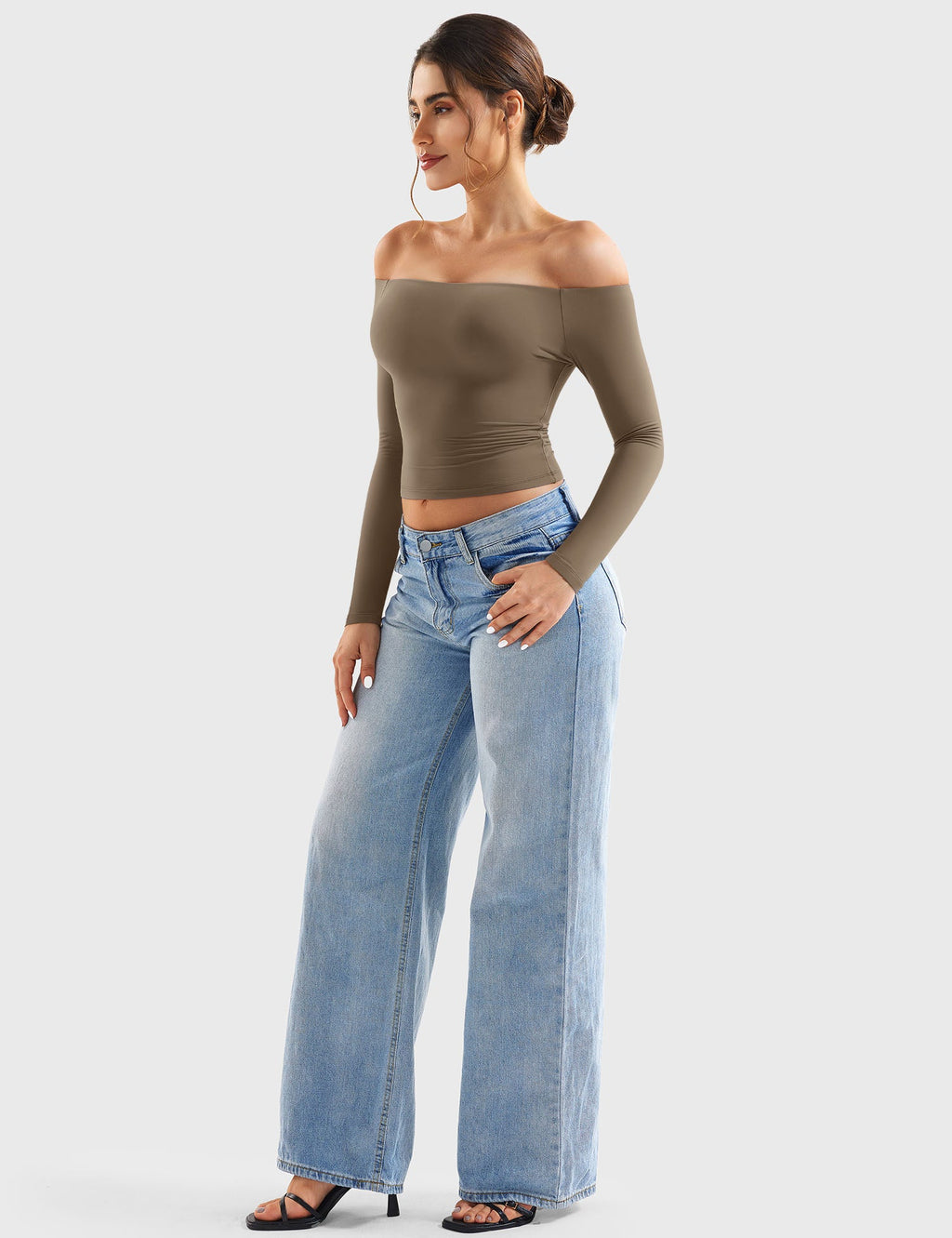 Top Ease de Hombros Descubiertos