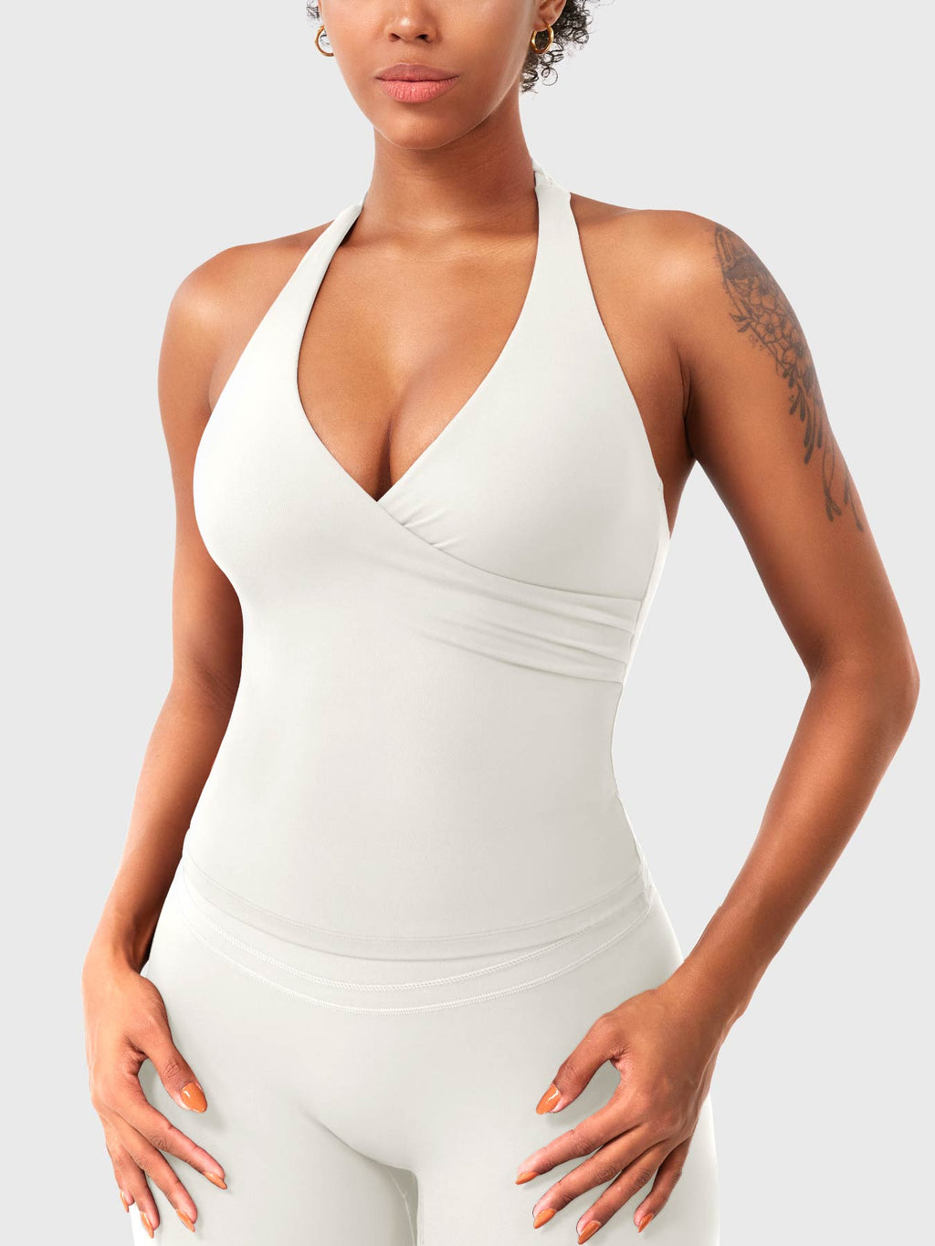 Top CoreFlex Halter con Cuello en V
