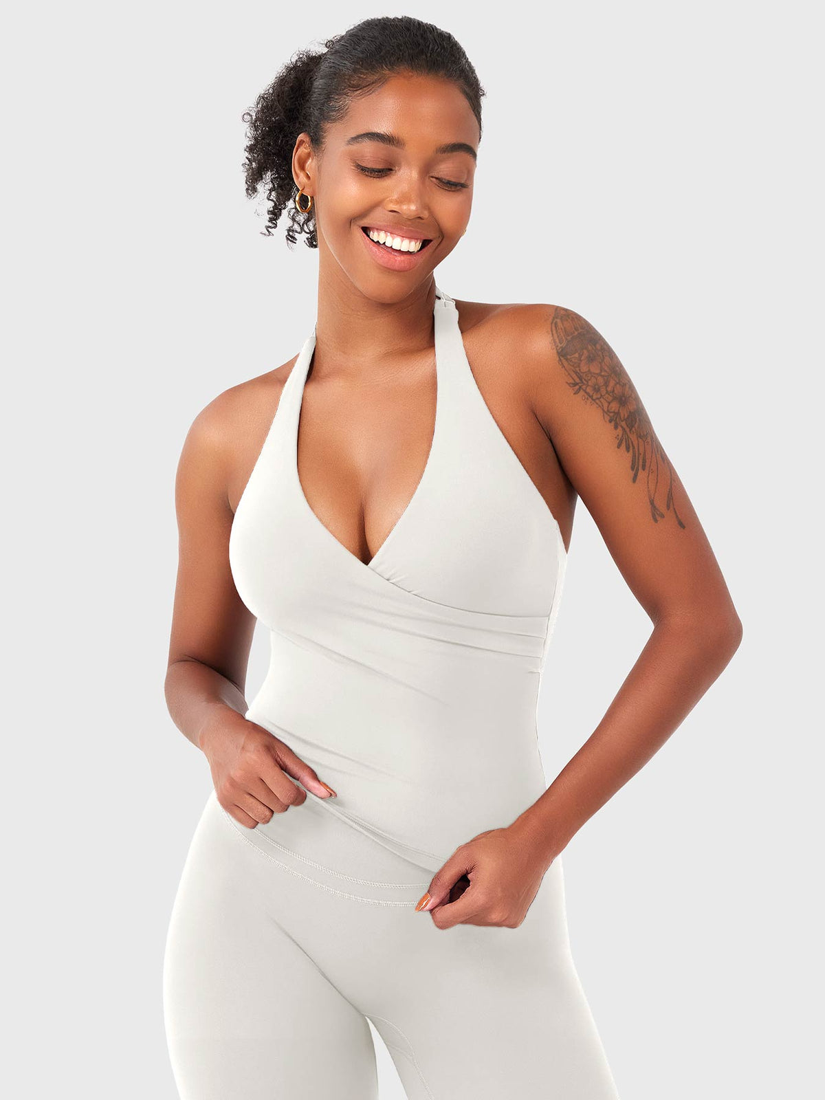 Top CoreFlex Halter con Cuello en V