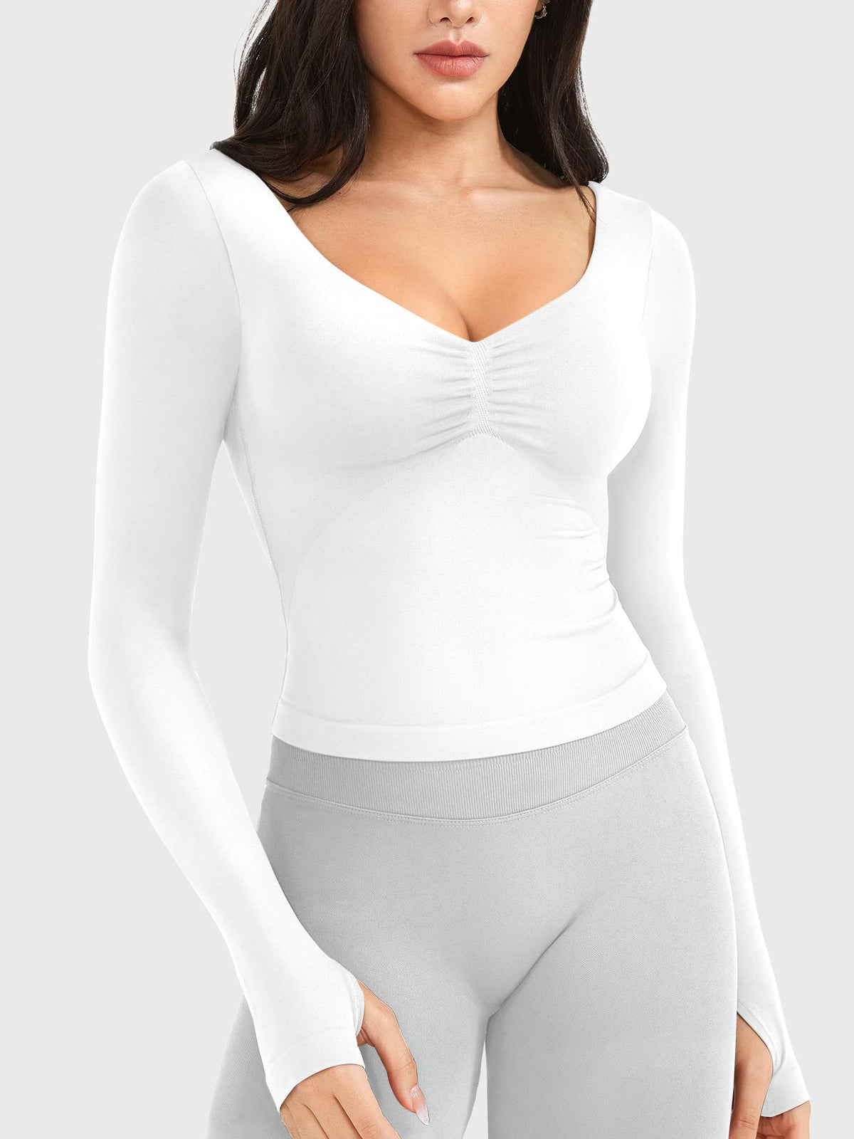 Top CoreFlex sin Costuras de Manga Larga