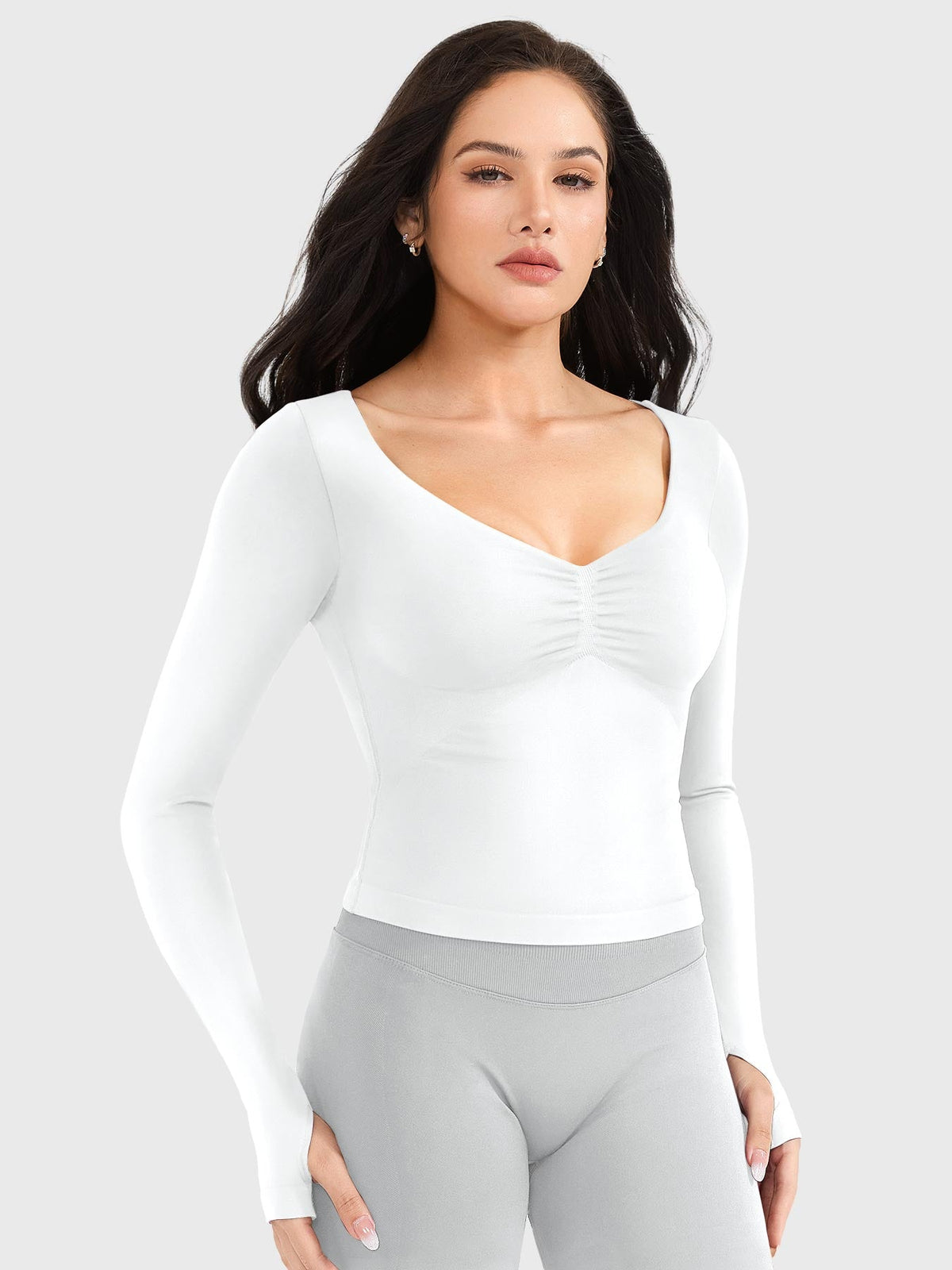Top CoreFlex sin Costuras de Manga Larga
