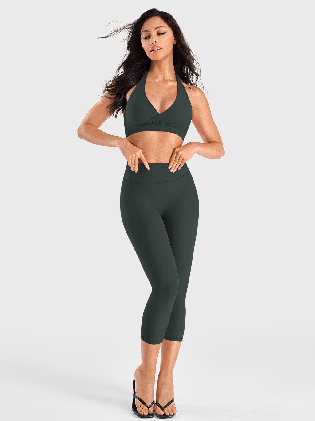 Leggings Capri Ease de Tiro Alto 21"