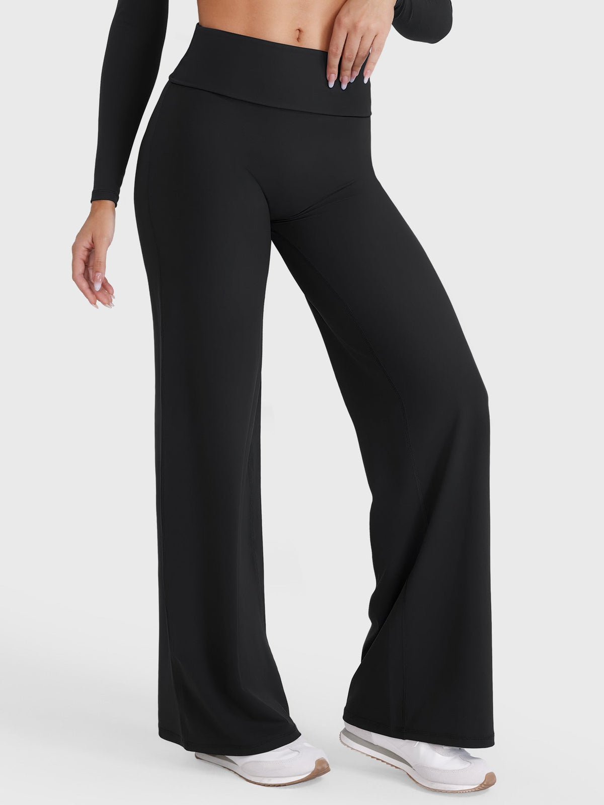 Leggings Rectos SoftHue de 31.5" con Doblez en la Cintura