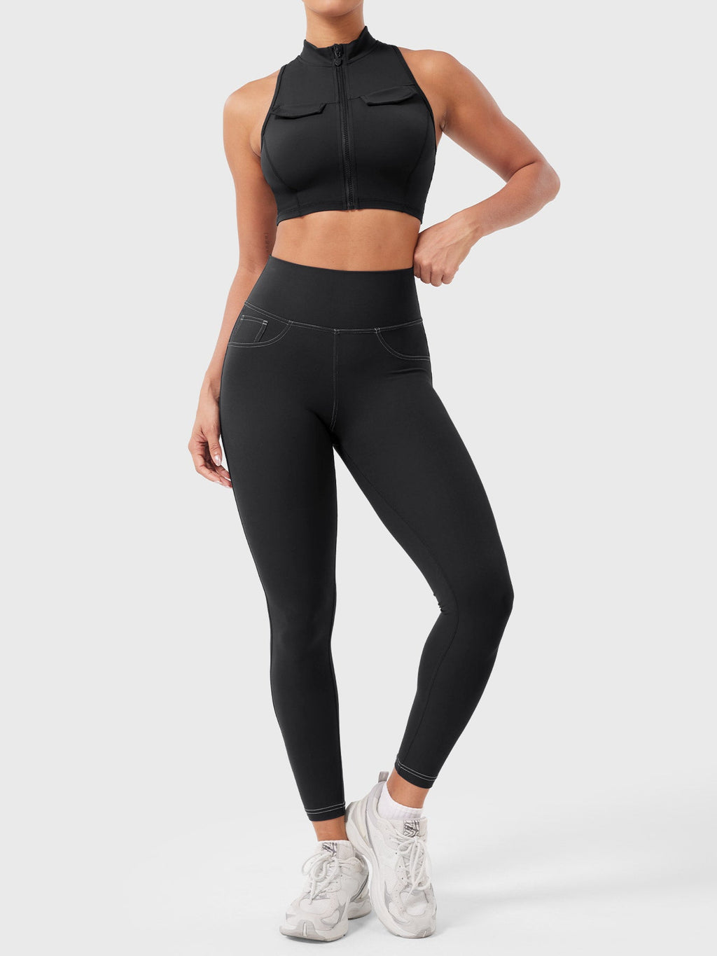 Leggings CoreFlex Efecto Mezclilla