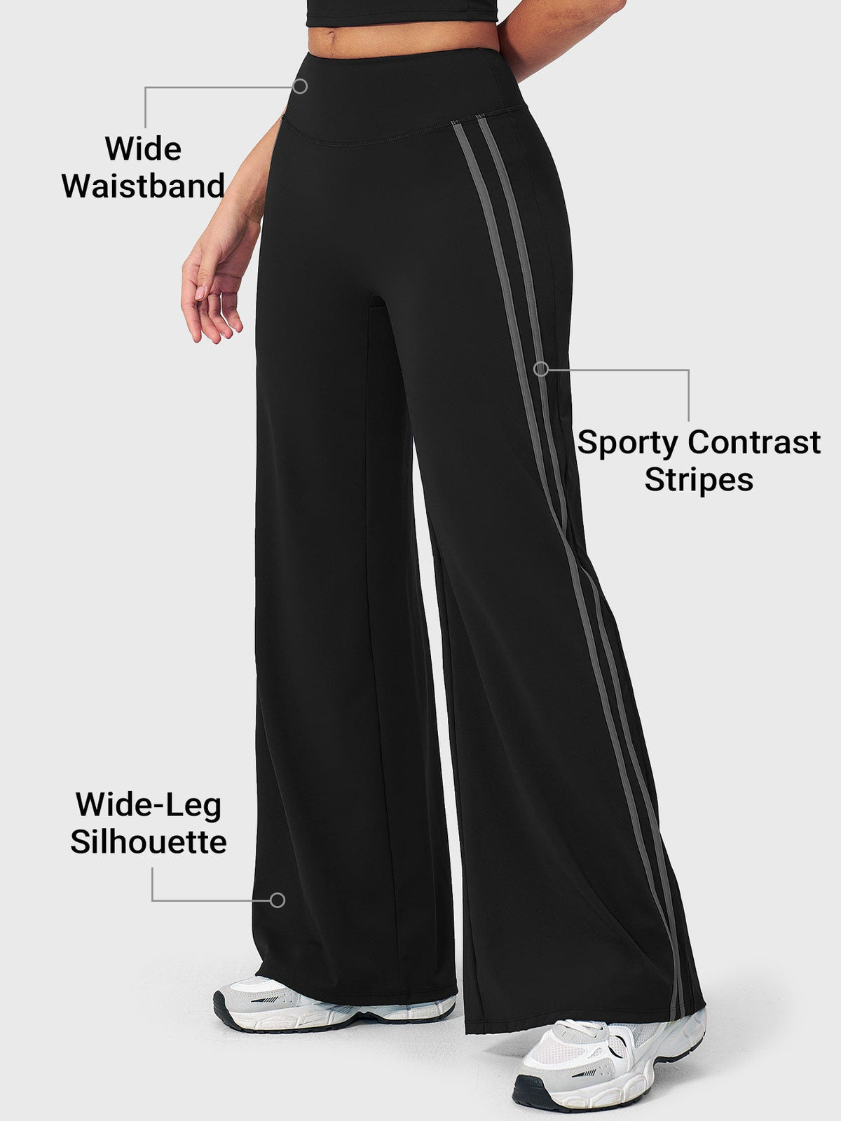 Leggings Rectos Ease con Franja Lateral