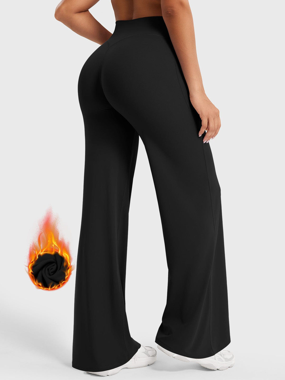 Leggings de Pierna Recta Ease de Polar de 33"