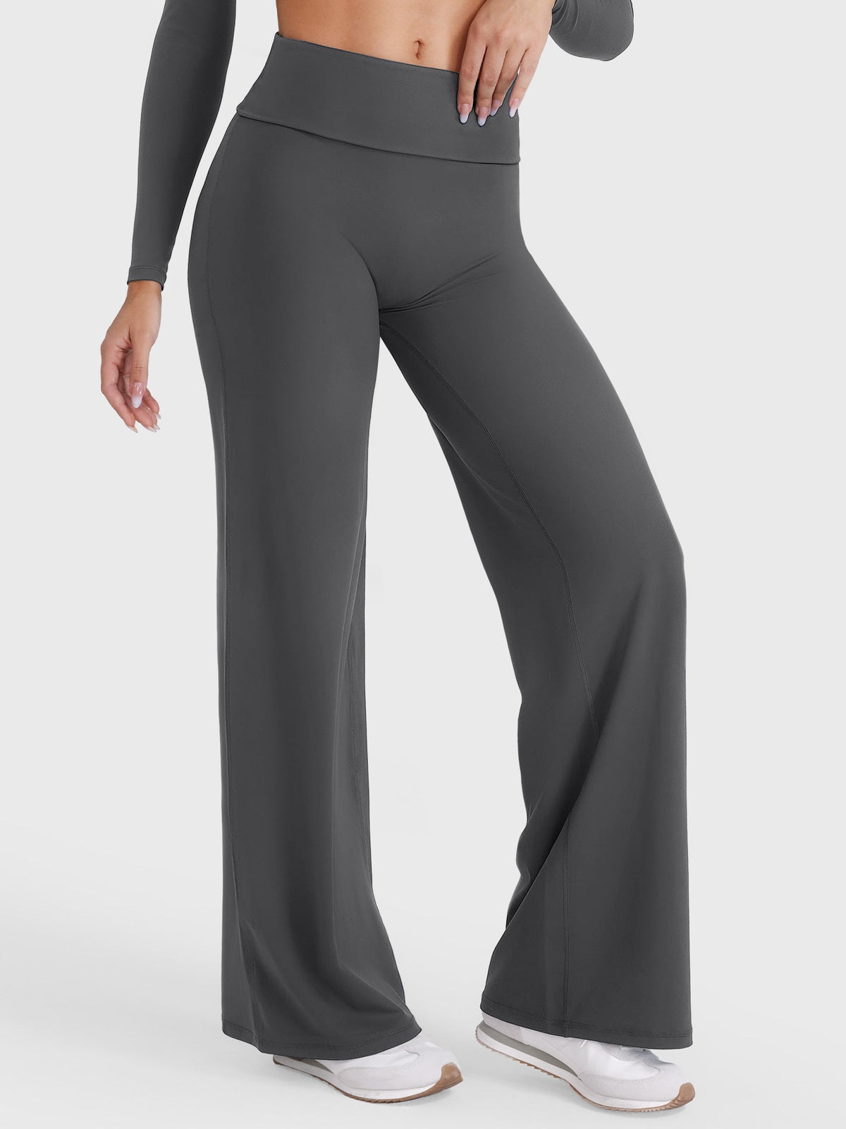 Leggings Rectos SoftHue de 31.5" con Doblez en la Cintura