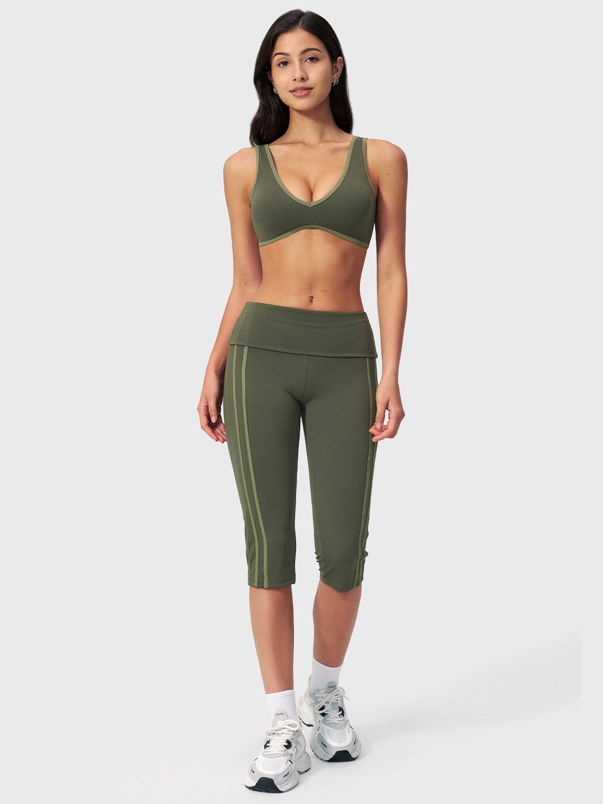 Leggings Capri Ease con Doblez en la Cintura