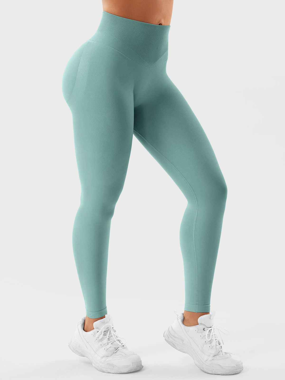 Leggings sin Costuras Contour con Espalda en V
