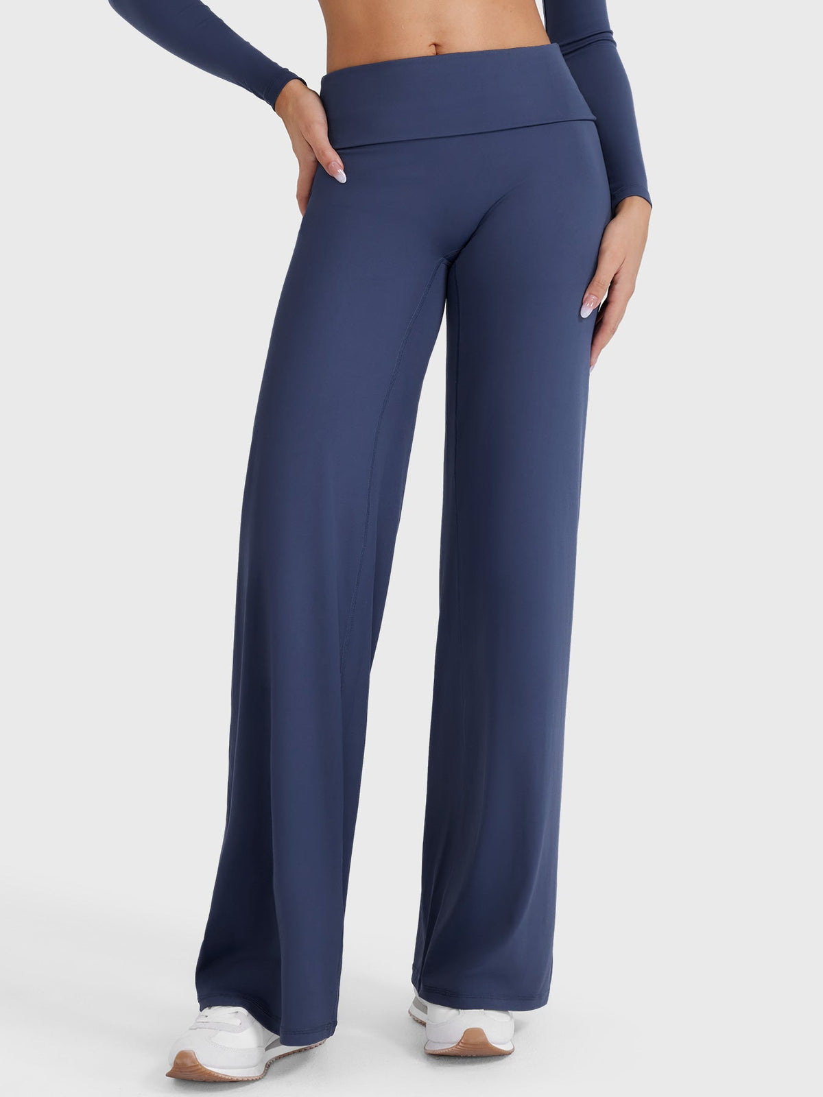 Leggings Rectos SoftHue de 31.5" con Doblez en la Cintura