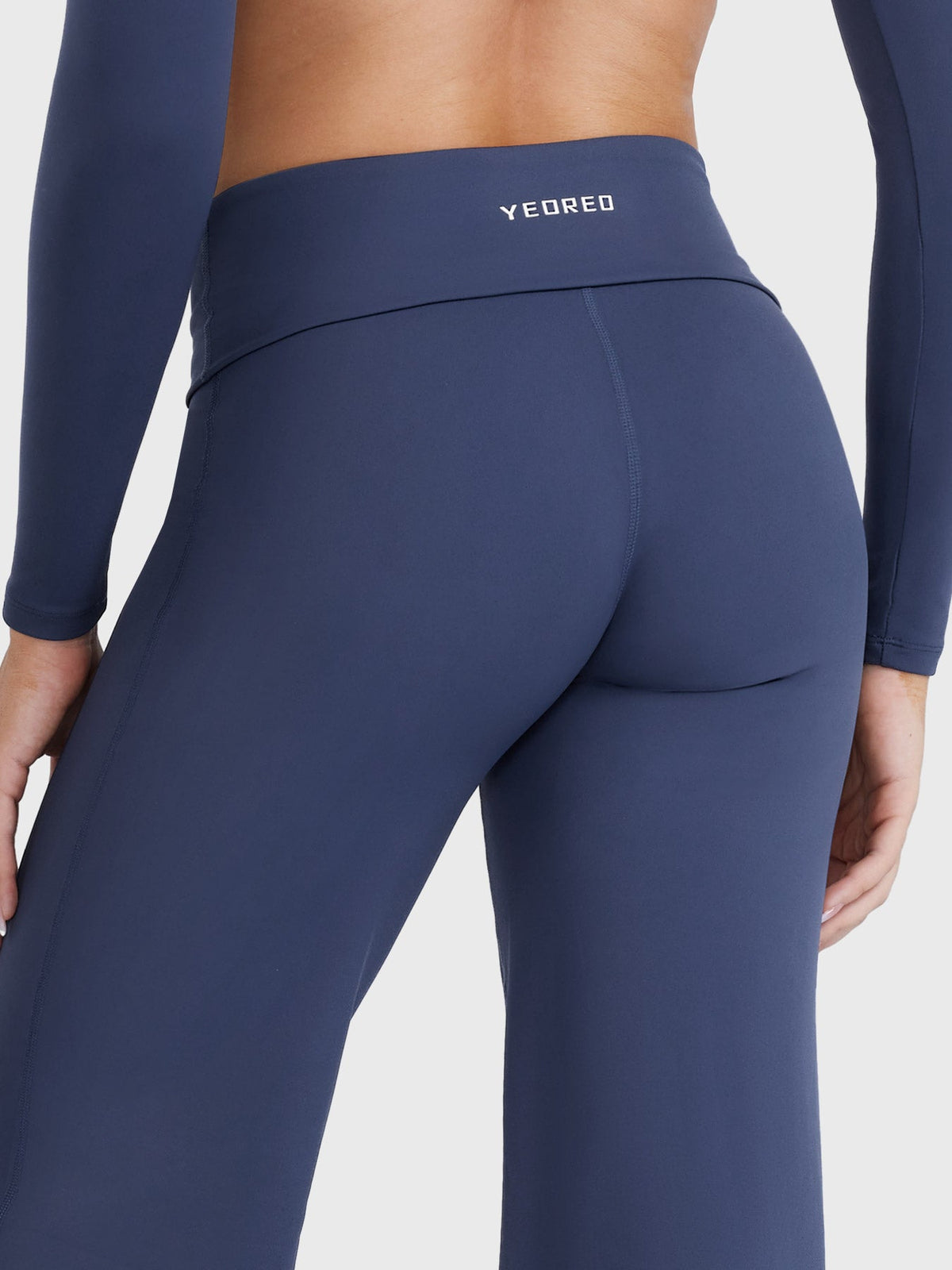 Leggings Rectos SoftHue de 31.5" con Doblez en la Cintura