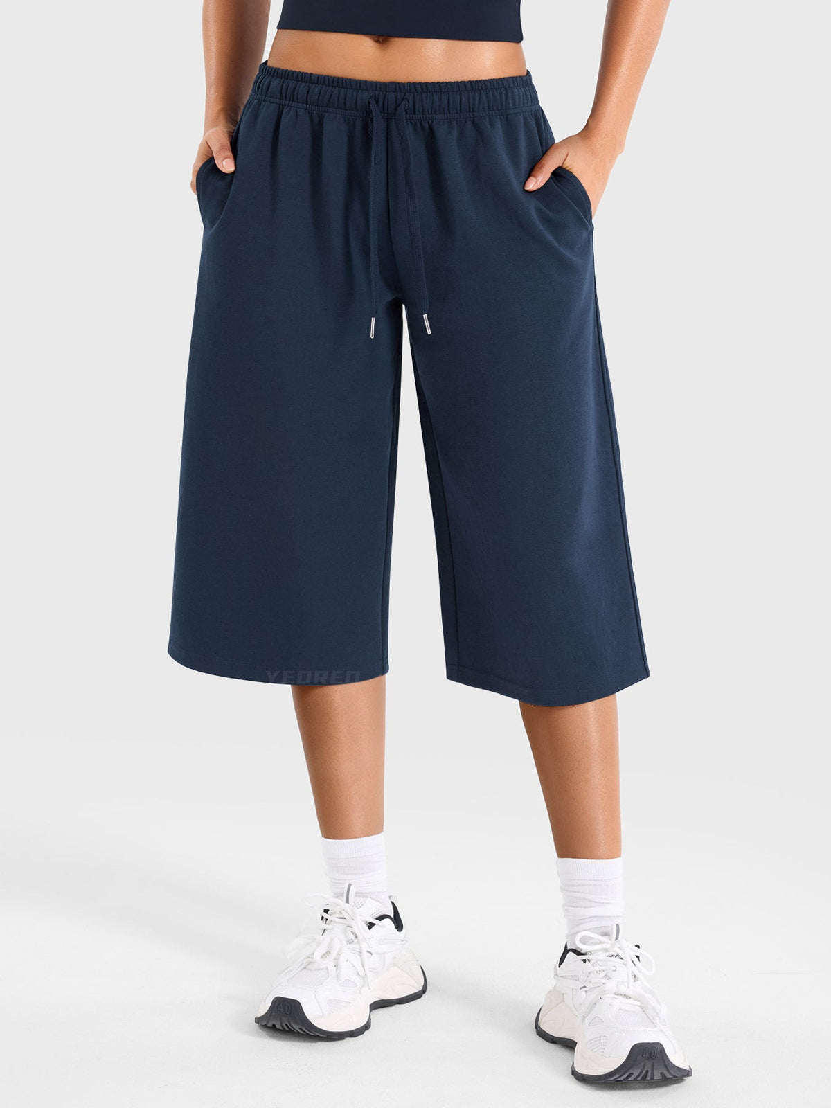 Pantalones Capri Ease de Tiro Bajo