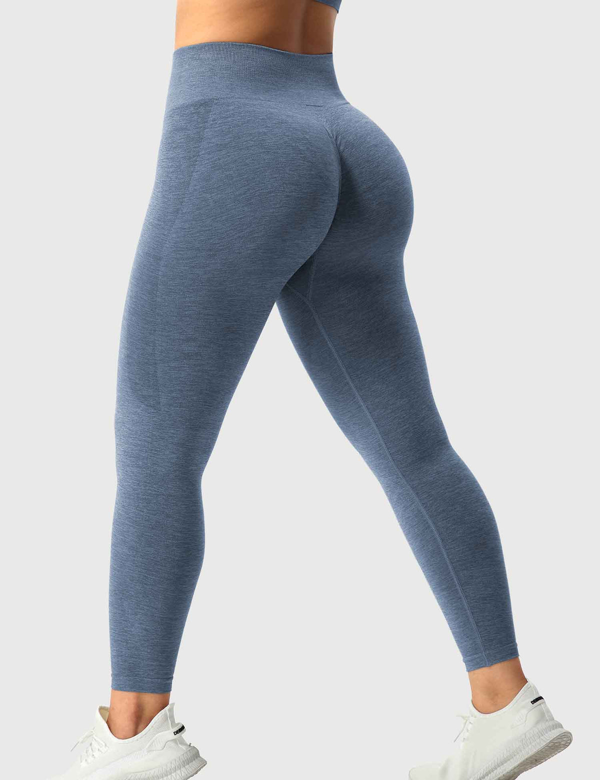 Leggings sin Costuras Contour de Tiro Alto con Fruncido