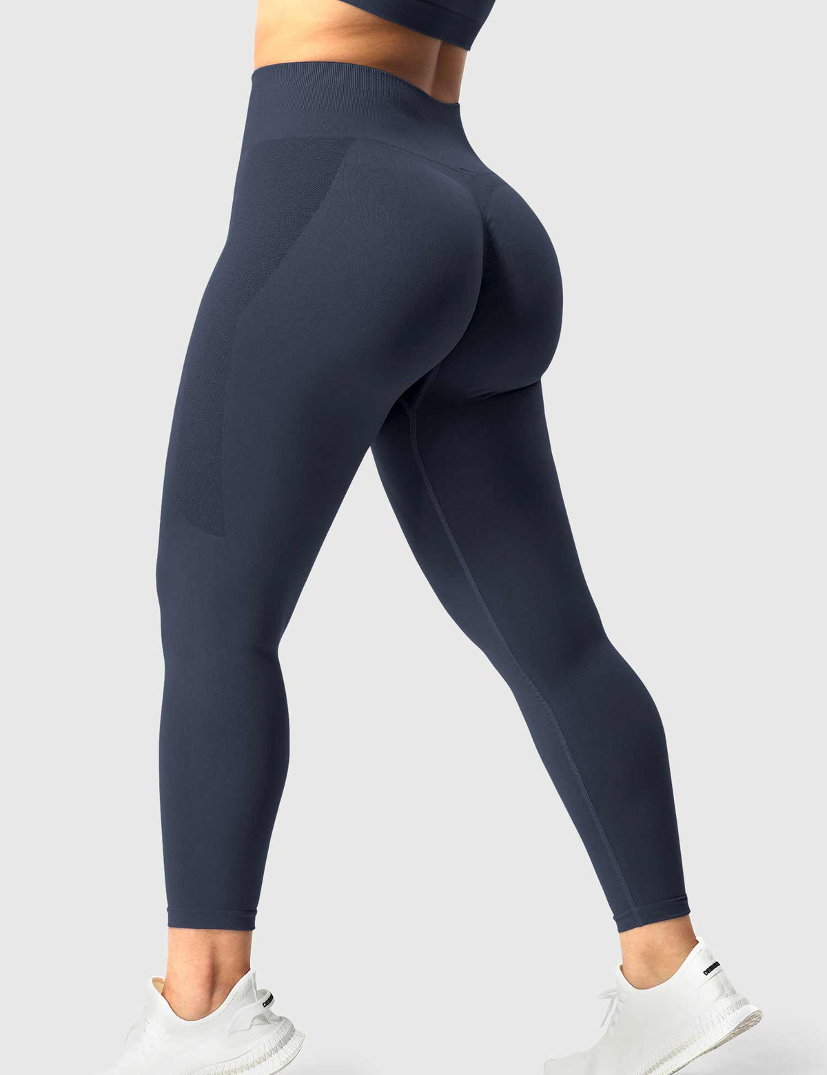 Leggings sin Costuras Contour de Tiro Alto con Fruncido