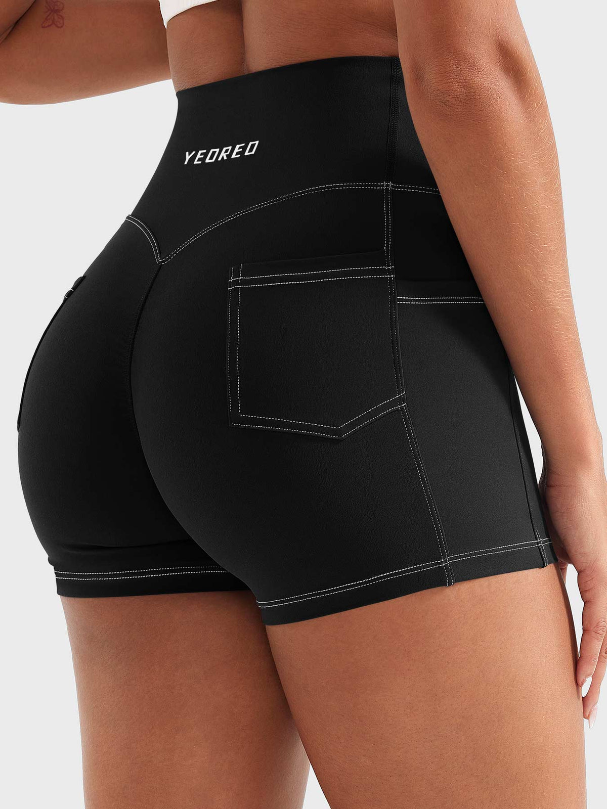 Short CoreFlex de 3.6" Efecto Mezclilla
