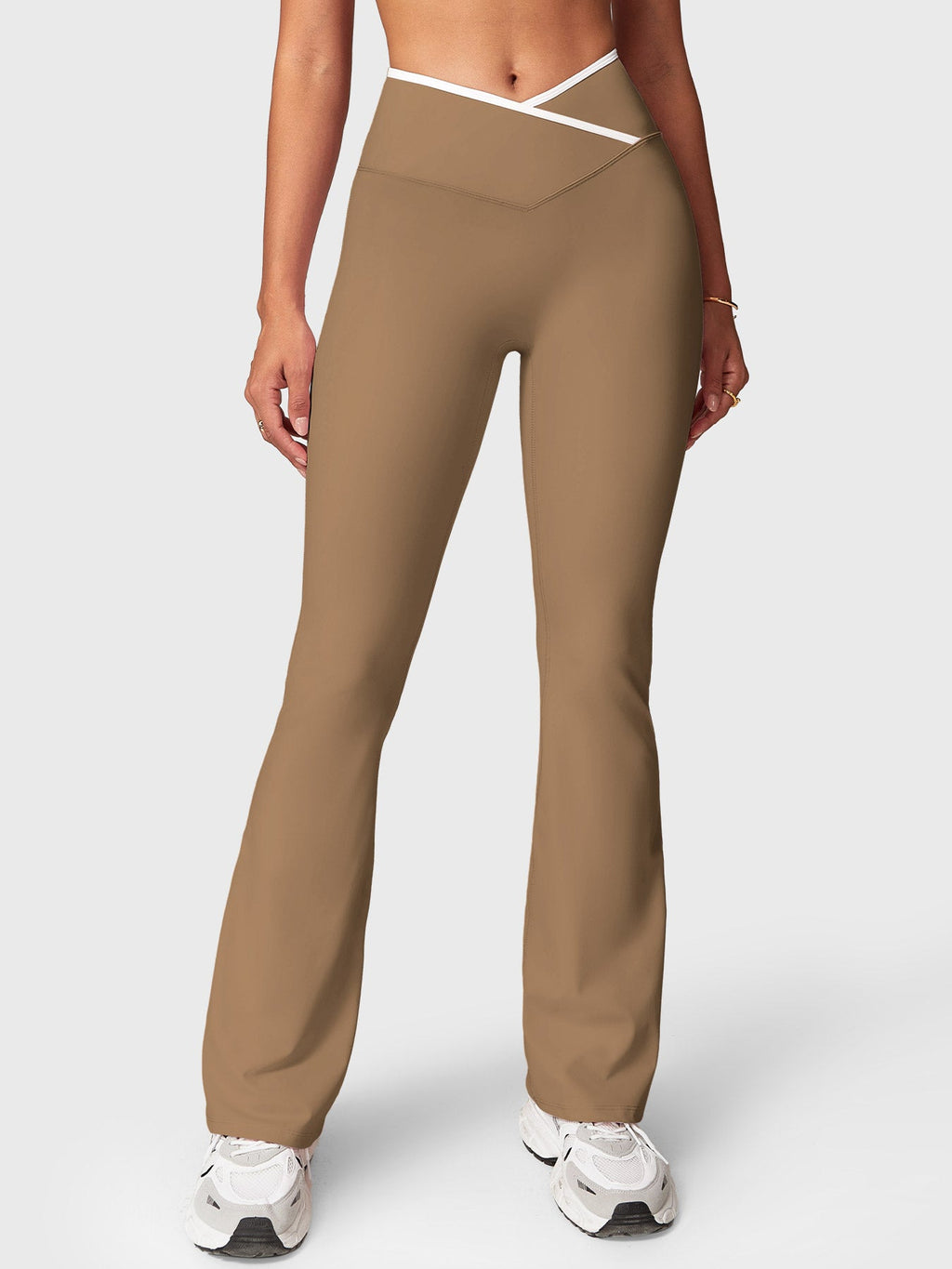 Leggings Acampanados CoreFlex con Ribete en Contraste