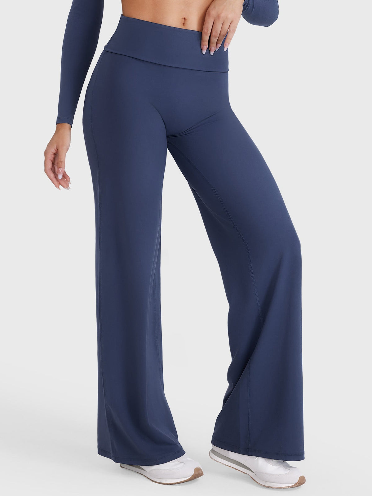 Leggings Rectos SoftHue de 31.5" con Doblez en la Cintura
