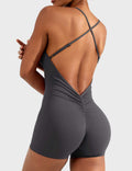 Mono Corto CoreFlex con Espalda en V Cruzada