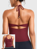 Top CoreFlex Halter con Espalda Torcida