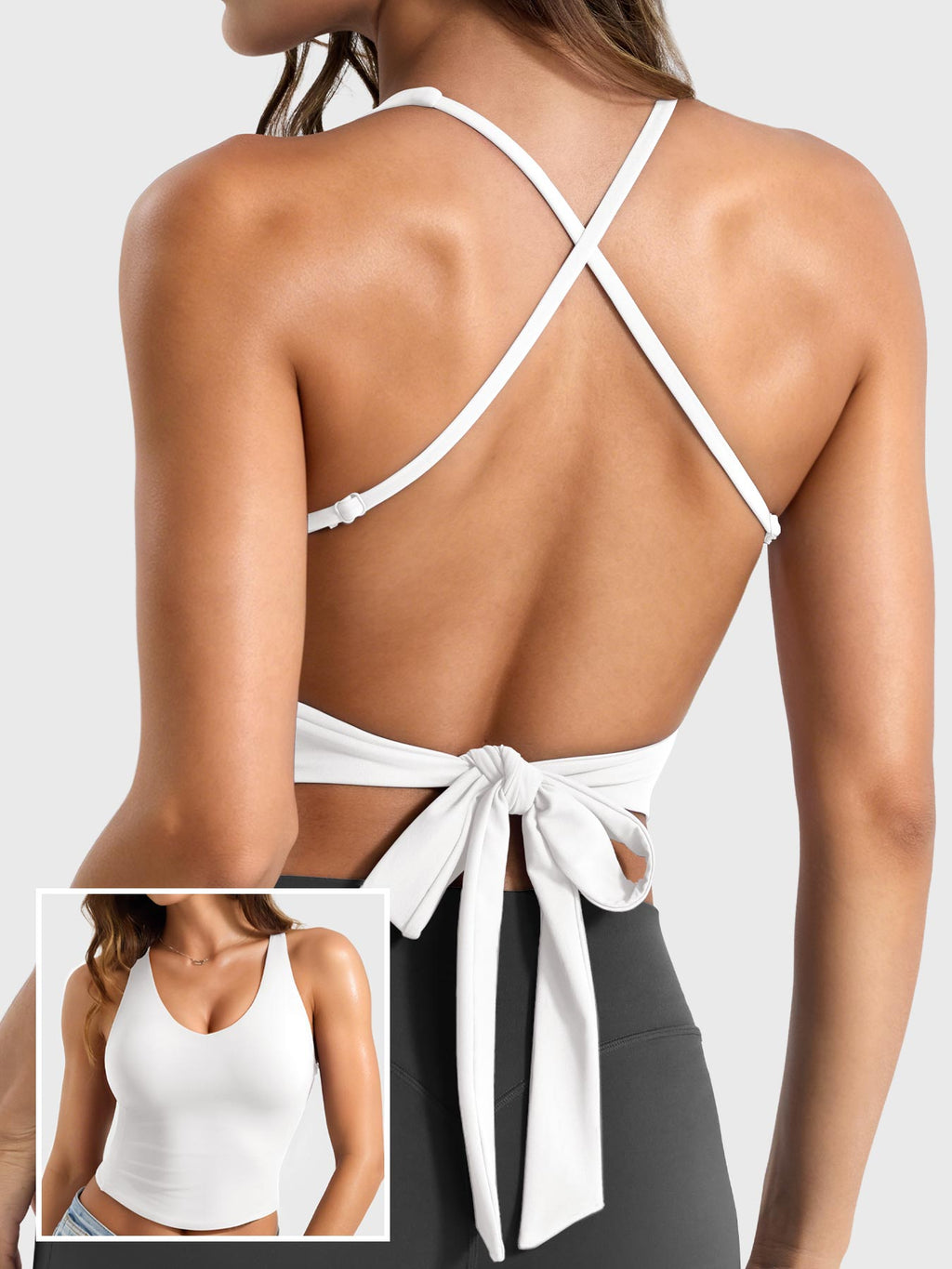 Top Deportivo Ease con Espalda Descubierta y Amarre